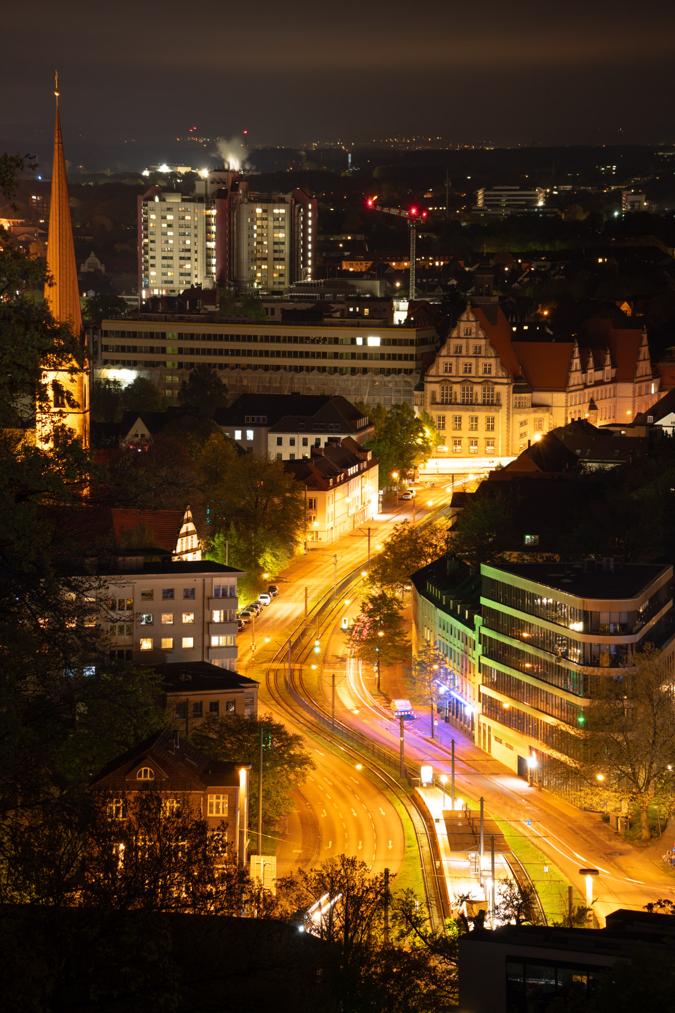 Bielefeld bei Nacht